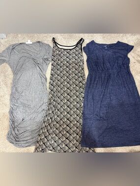 Lot of Maternity Short Sleeve Sleeveless Dresses Small Bodycon Ruched Sundress